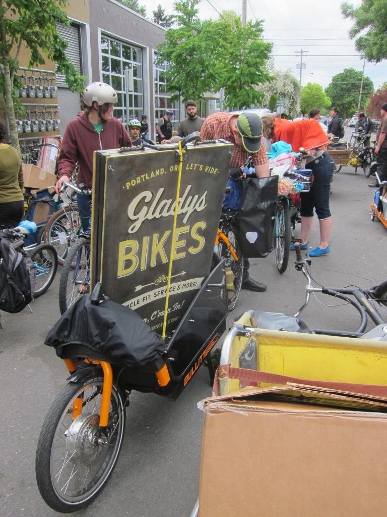 Gladys bikes move